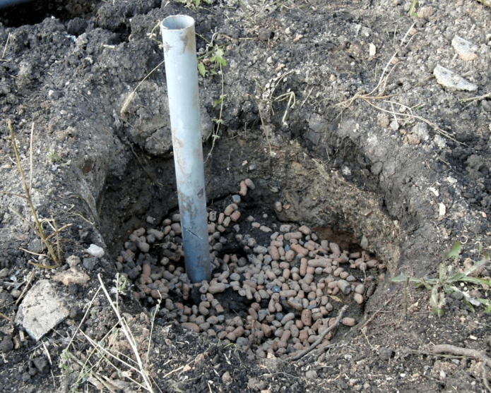 تجهيز حفرة لزراعة العنب