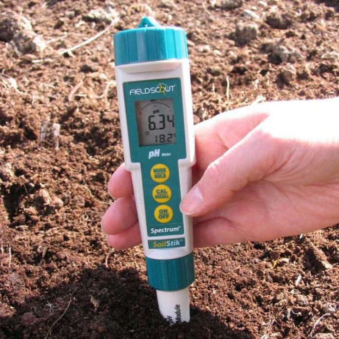 Misura dell'acidità del suolo